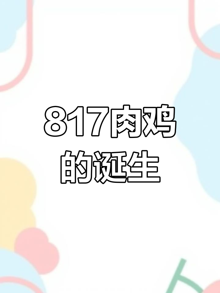 817肉鸡是杂交品种,适合德州扒鸡需求,生长迅速且品质优良