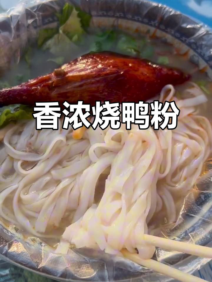 新华市场烧鸭粉,香气扑鼻,热腾腾的完美一餐!