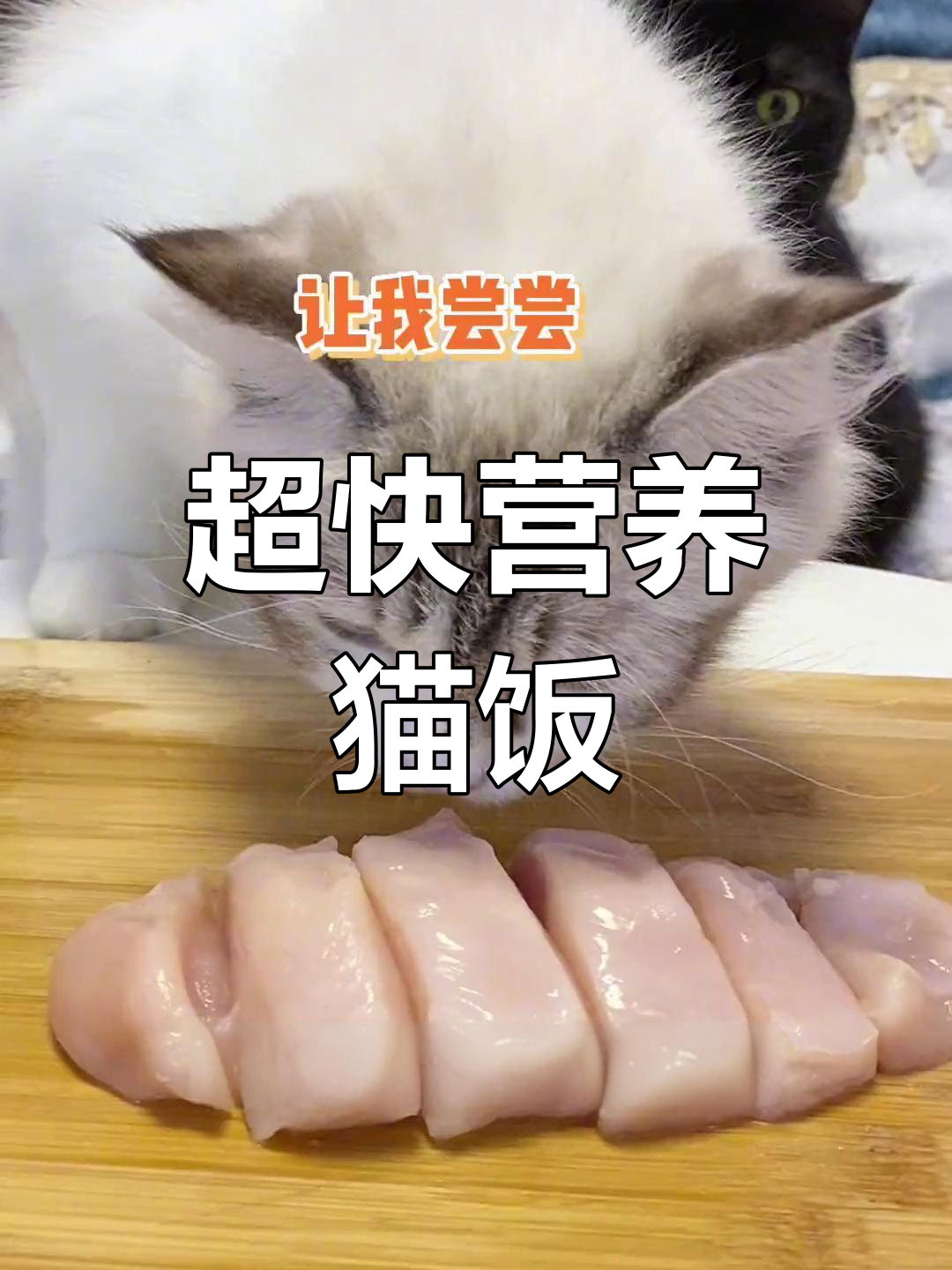 10分钟轻松做猫饭,蛋黄鸡胸肉,猫咪超爱!