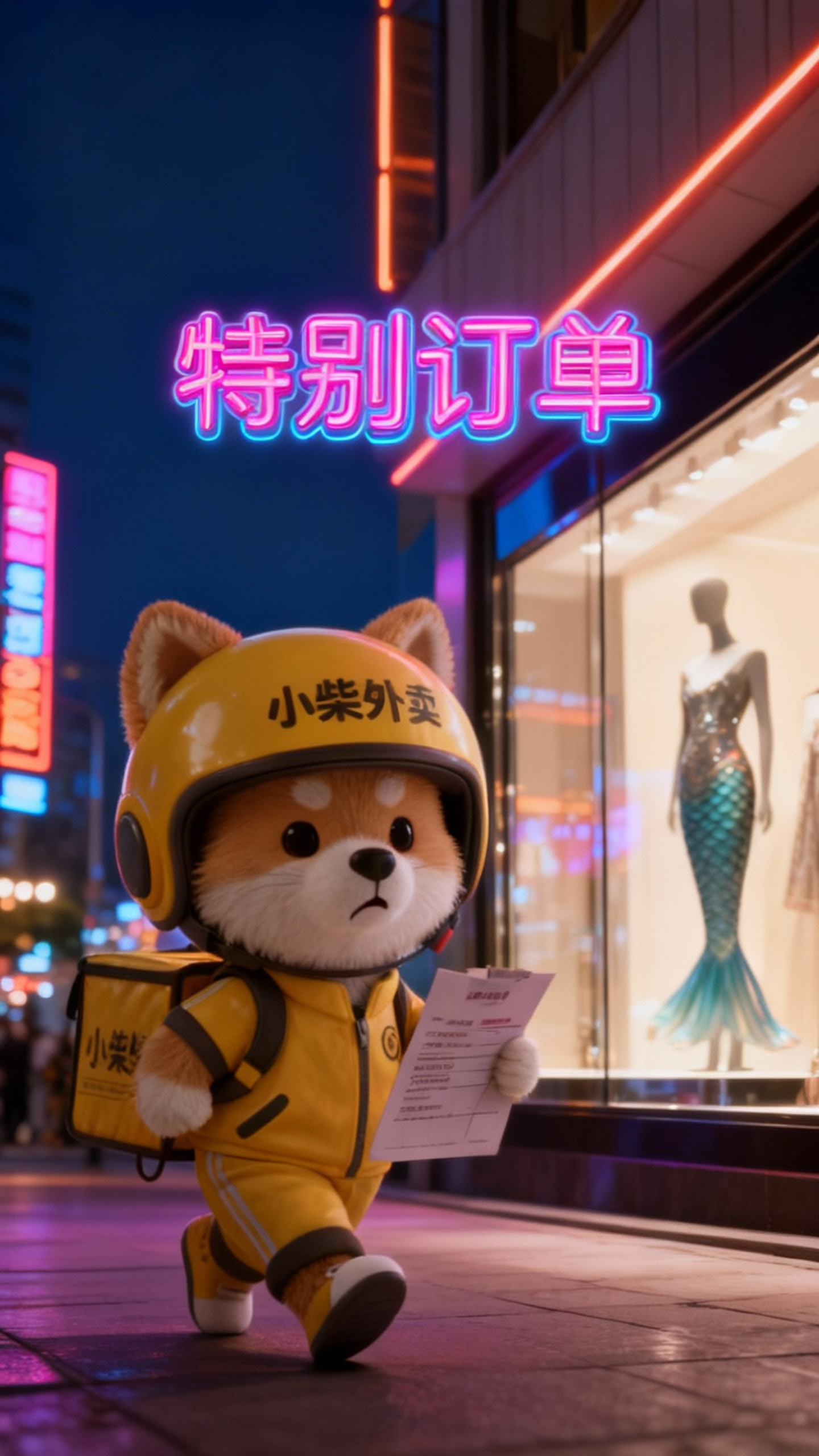 外卖员小柴与鱼尾裙的浪漫重逢
