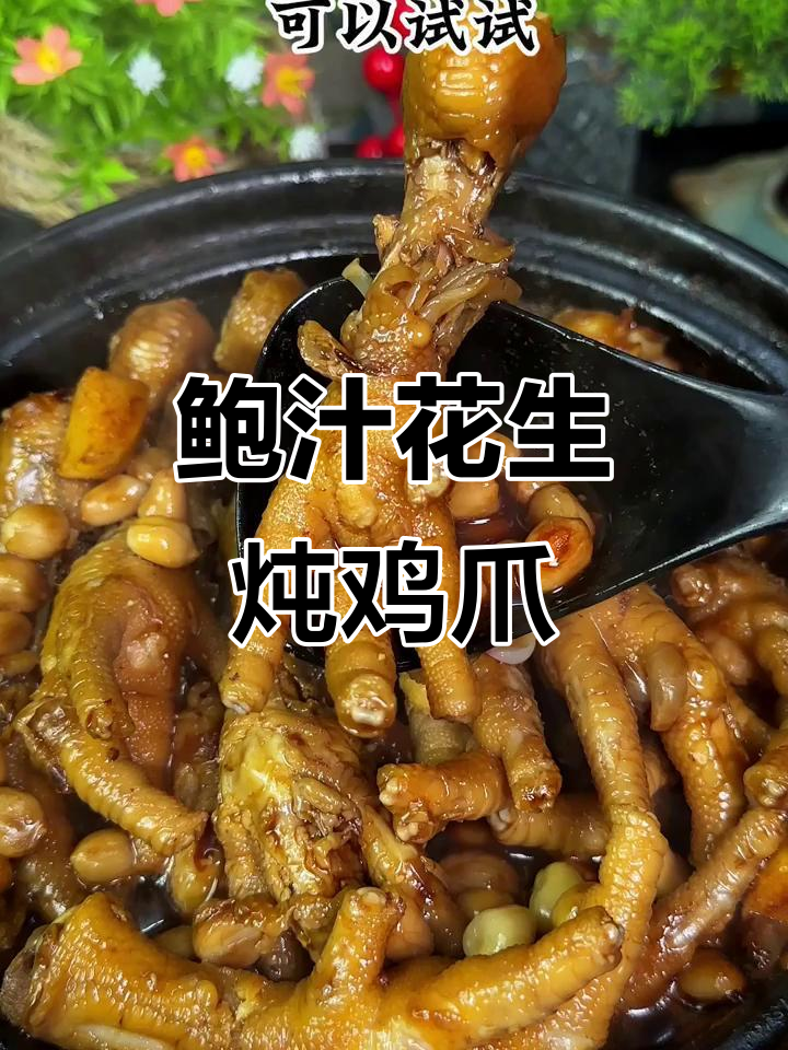 鲍汁花生焖鸡爪,味道超赞!