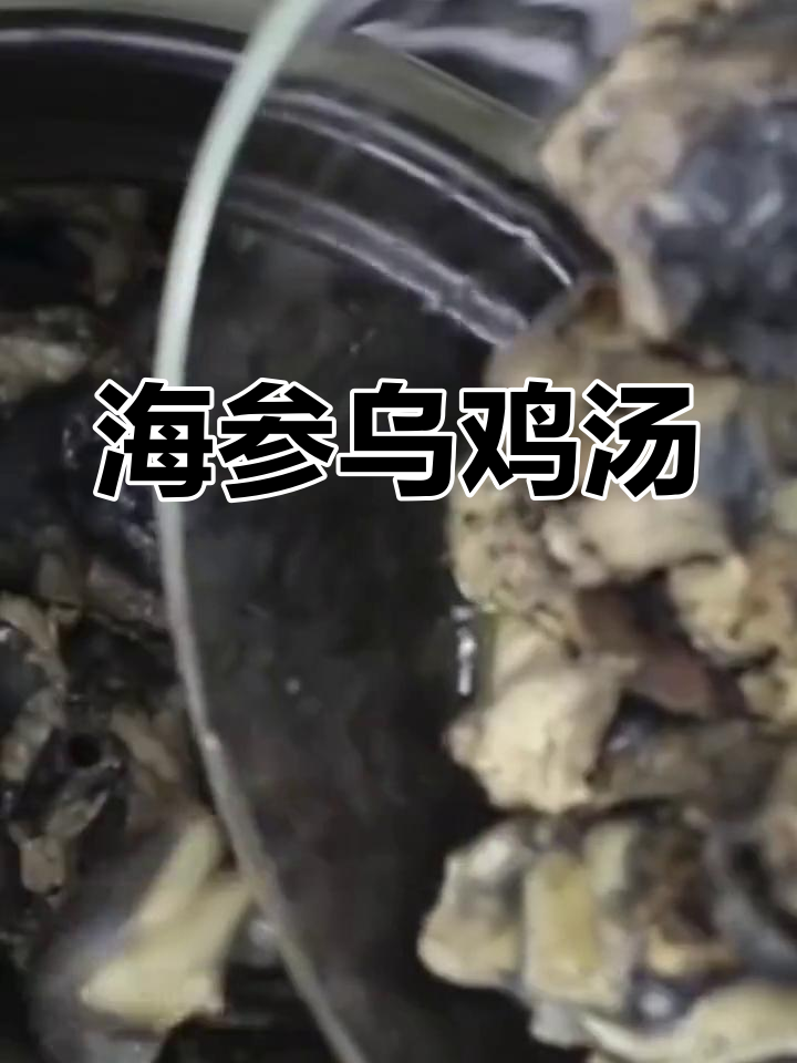 营养丰富的海参乌鸡汤