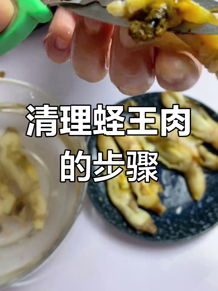蛏子肉清洗技巧,轻松去除沙粒