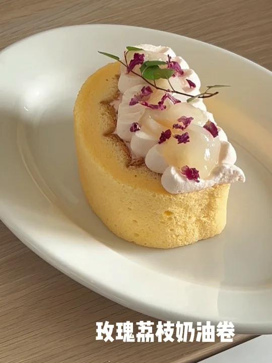 玫瑰荔枝蛋糕卷无法拒绝夏日限定