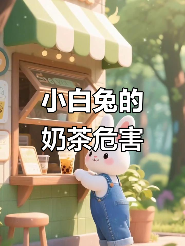 奶茶害小白兔,耳朵耷拉、牙齿变色!