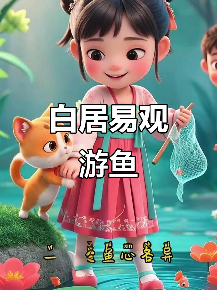 儿童钓舟与白居易的古诗,爱鱼心各异