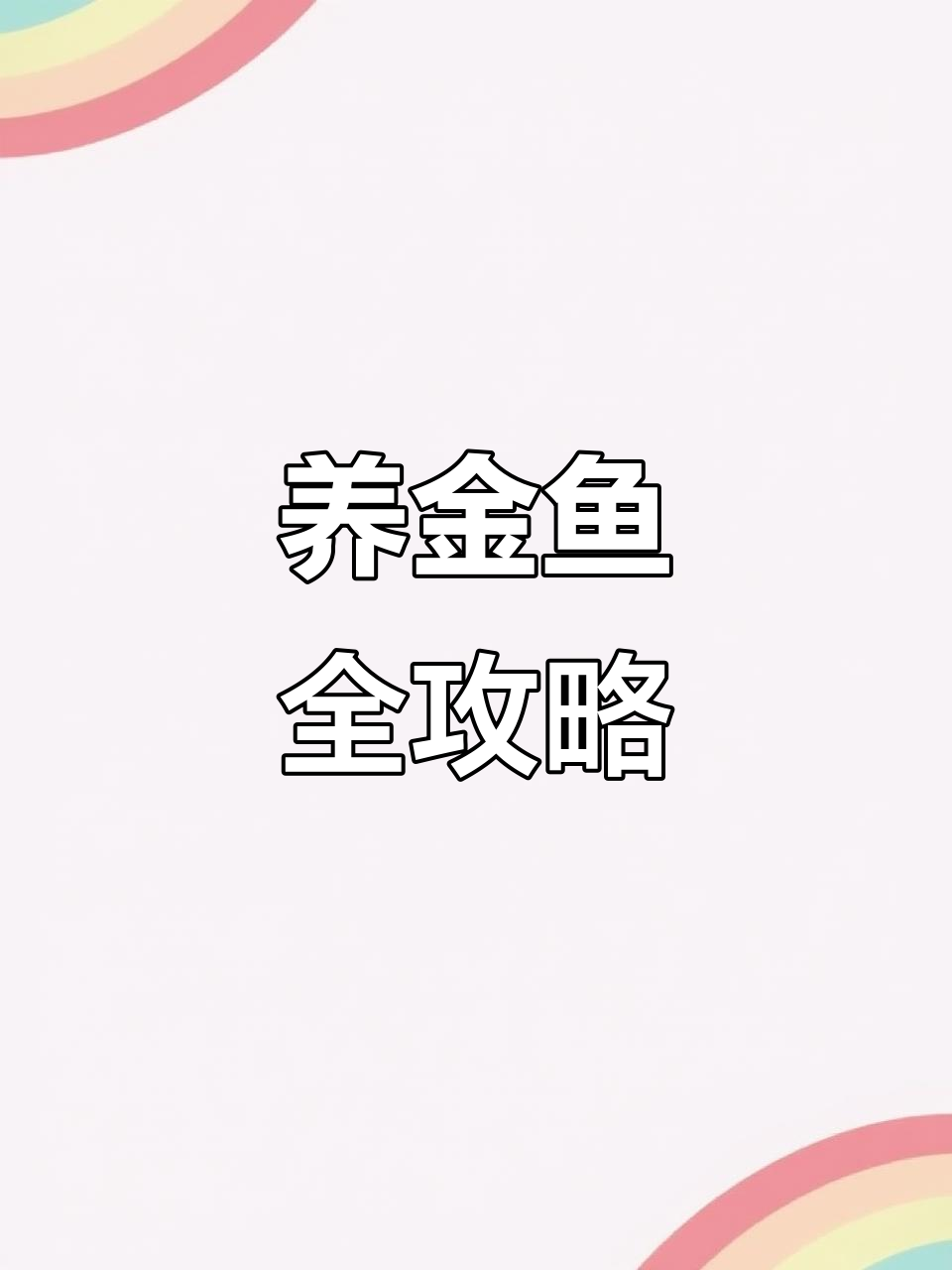 金鱼养殖秘籍:从缸到小金鱼的成长全过程