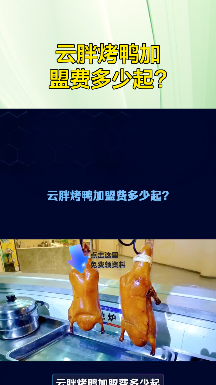云胖烤鸭加盟费多少起?