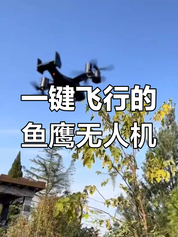 鱼鹰直升机造型无人机,一键起飞、稳定飞行与航拍功能