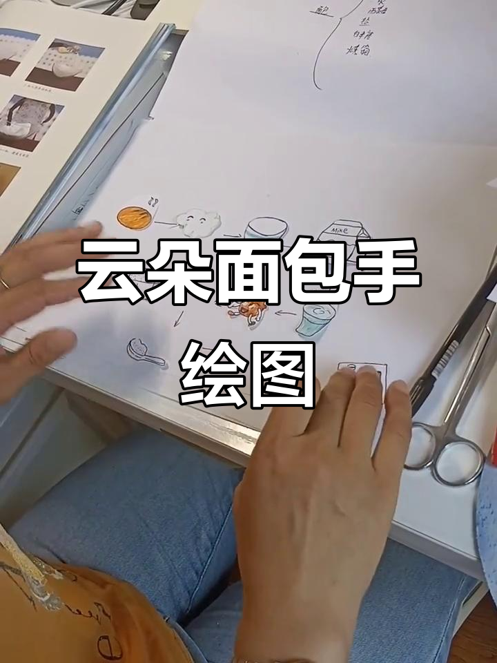 手绘《云朵面包》思维导图，带你一步步做云朵面包