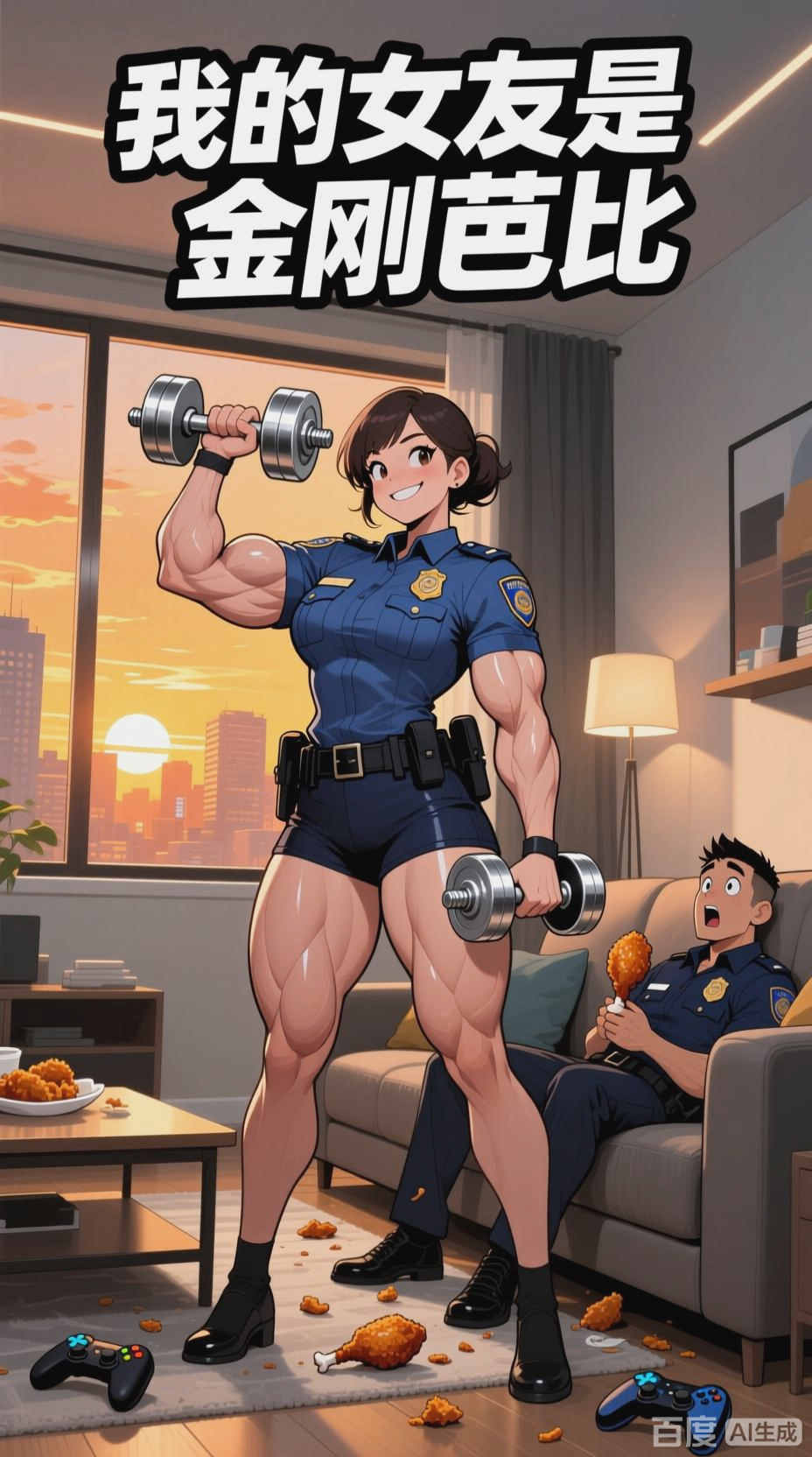 女友变身肌肉女,男友惊魂记