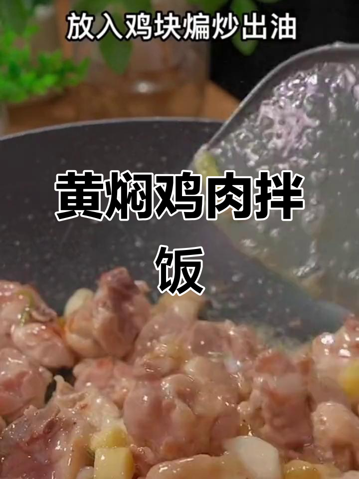 黄焖鸡配米饭,汤汁拌饭吃到停不下来