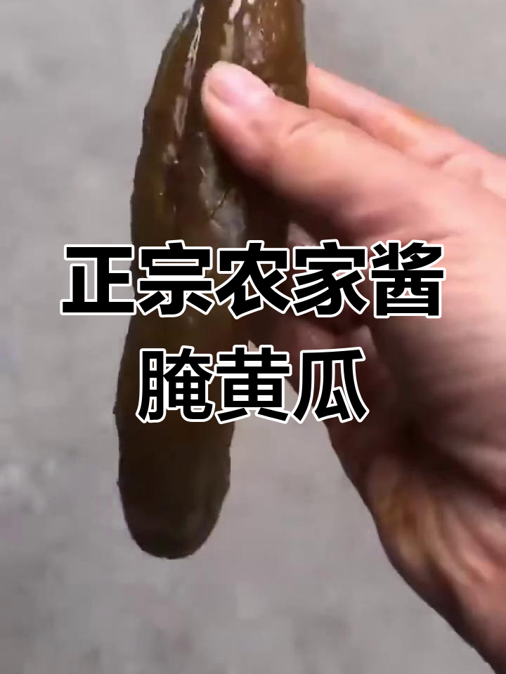 农家传统酱黄瓜,100天腌制,重温小时候的味道