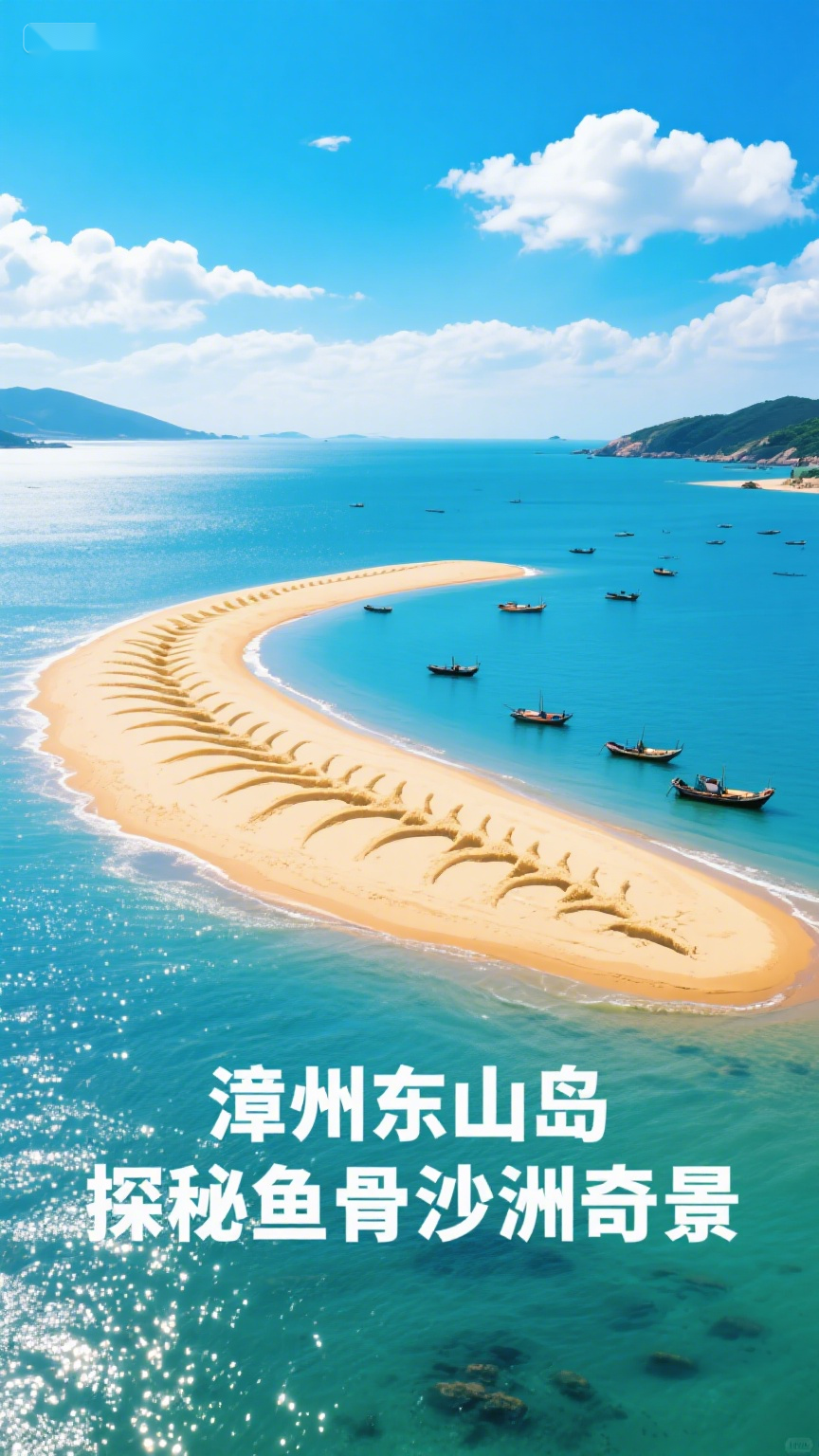 漳州东山岛,探秘鱼骨沙洲奇景