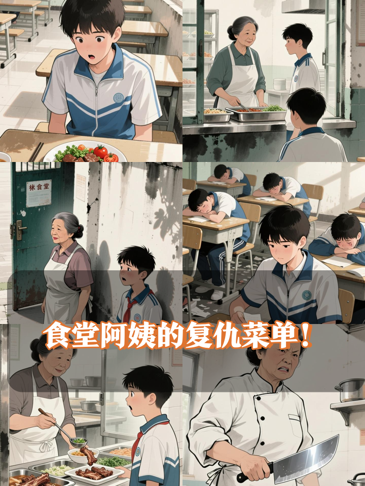 学生发现食堂阿姨的秘密菜单,竟藏着惊天复仇计划