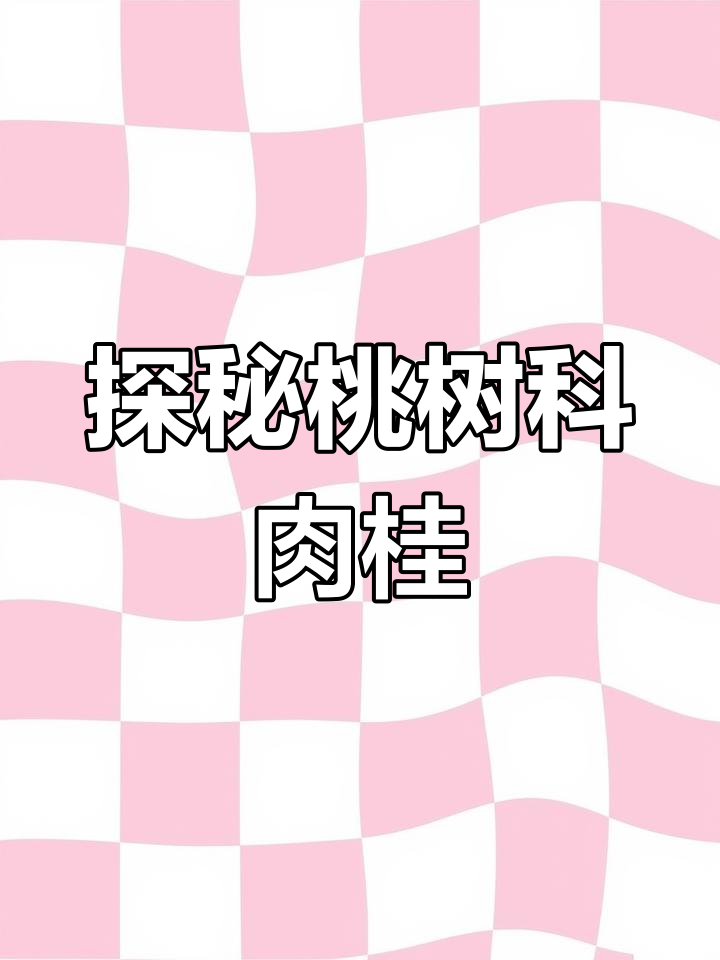 桃树科肉桂的“桃子味”真相,香气与口感大揭秘