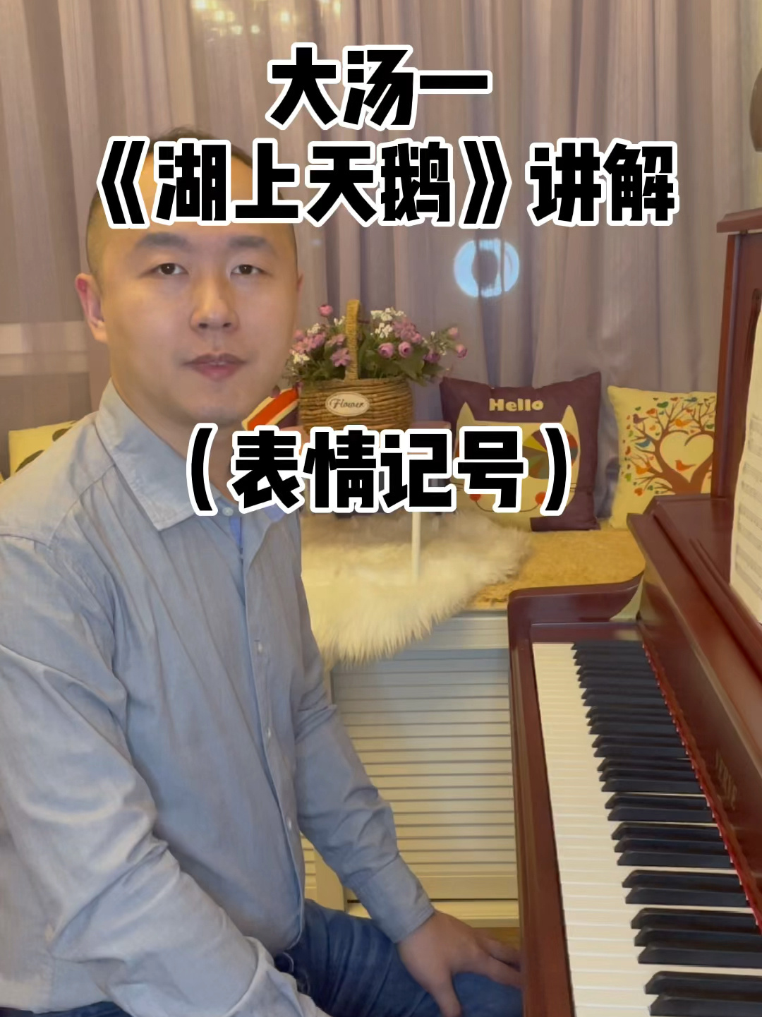 大汤一《湖上天鹅》讲解(表情记号)
