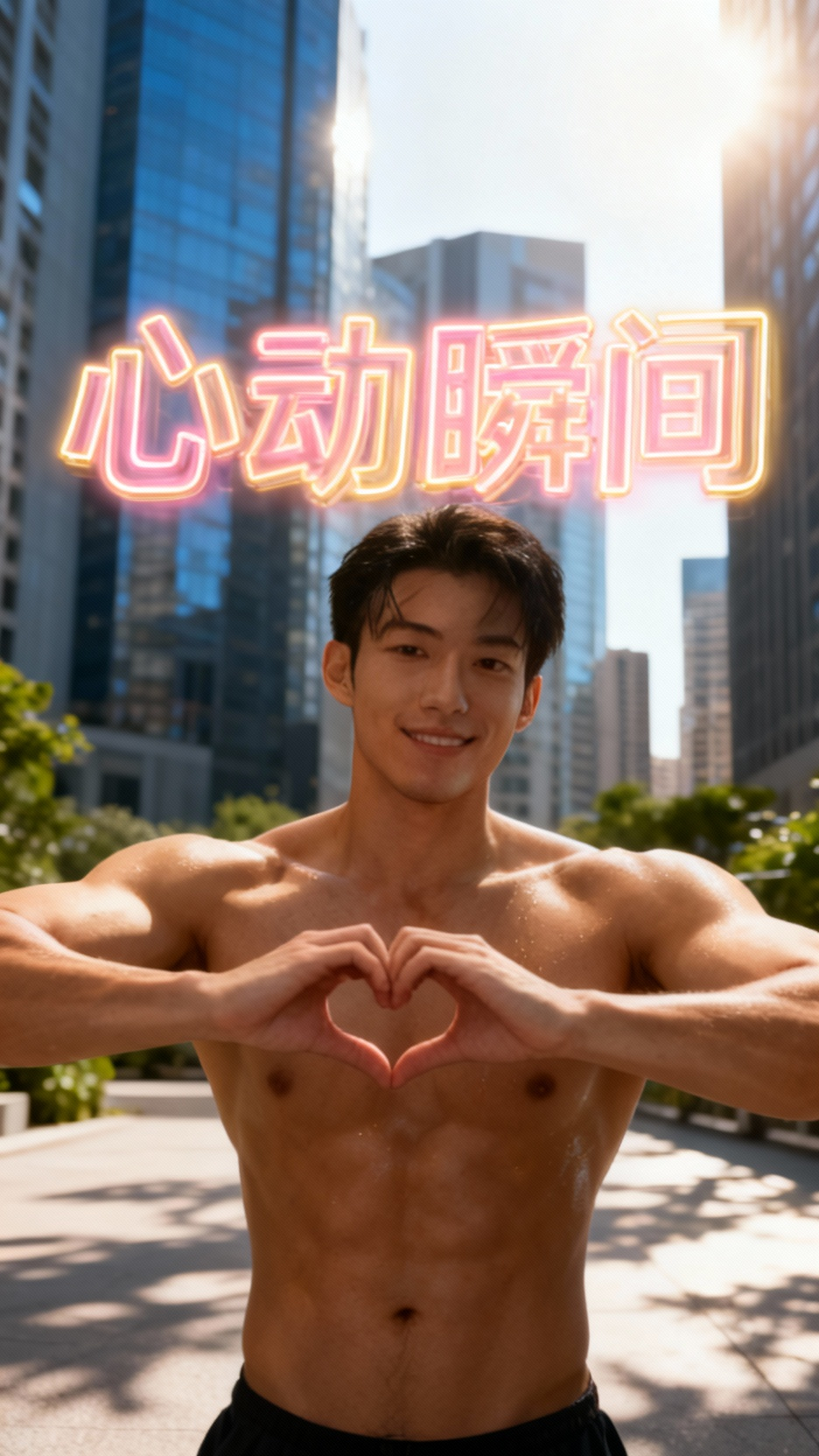 肌肉帅哥的温柔示爱独角戏