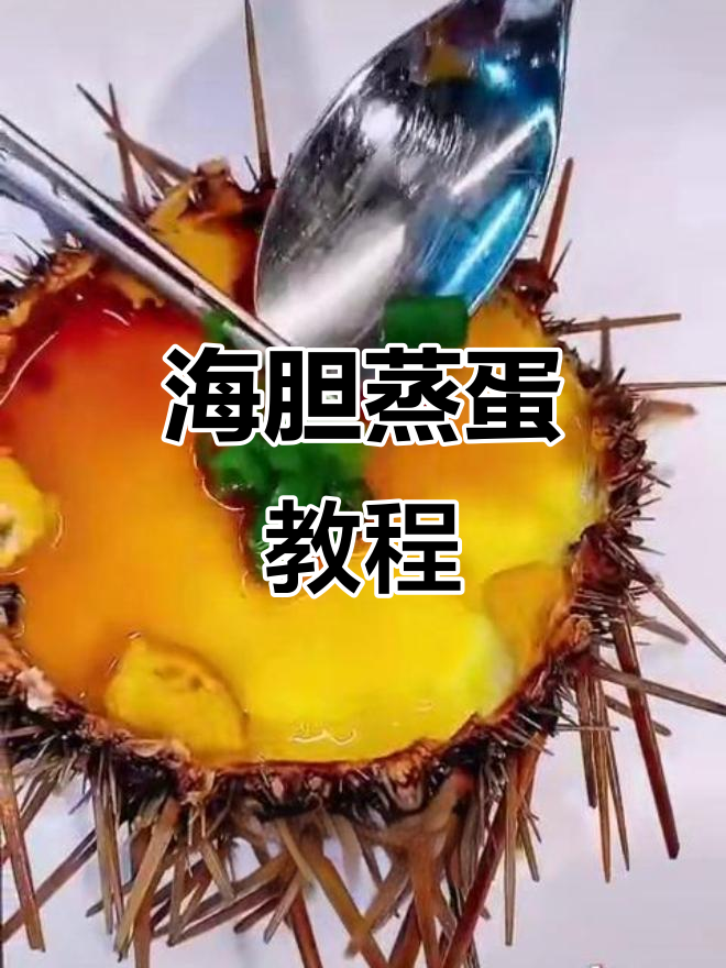 海胆蒸蛋的完美做法，肉质饱满鲜美无比