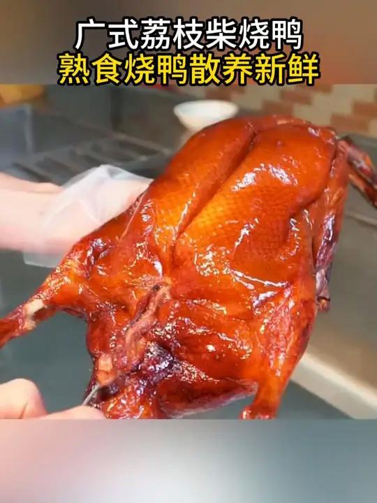 广东经典名菜广式烧鸭,皮脆肉嫩,香气扑鼻 口口爆汁哇!