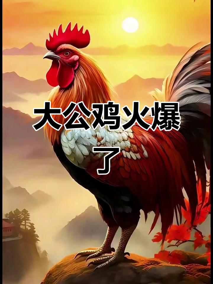金鸡报晓,大公鸡火了!我也来凑热闹
