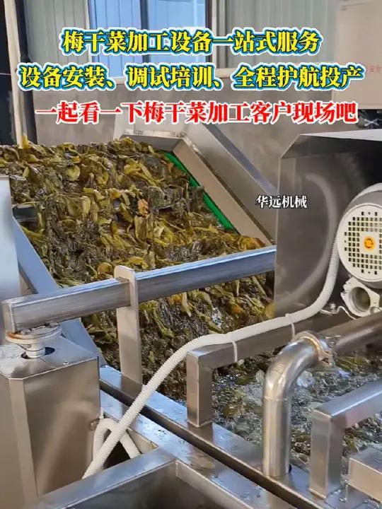 梅干菜加工设备一站式服务 设备安装、调试培训，全程护航投产