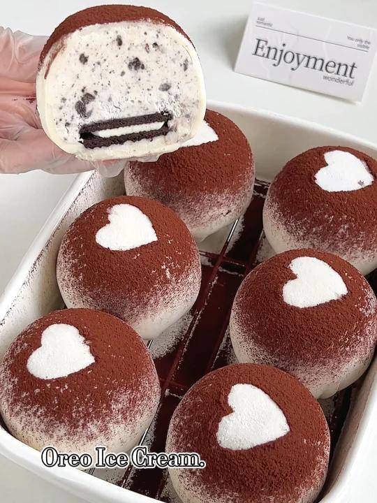 奥利奥冰淇淋雪媚娘!冰凉软糯,一口爱上～