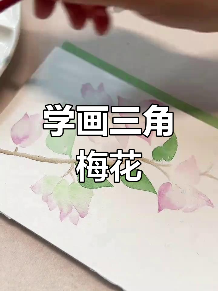 挑战100幅春日花卉,三角梅水彩轻松学
