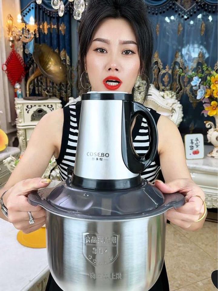 5升4套刀和面绞肉机大容量家用电动绞菜器搅馅蒜蓉