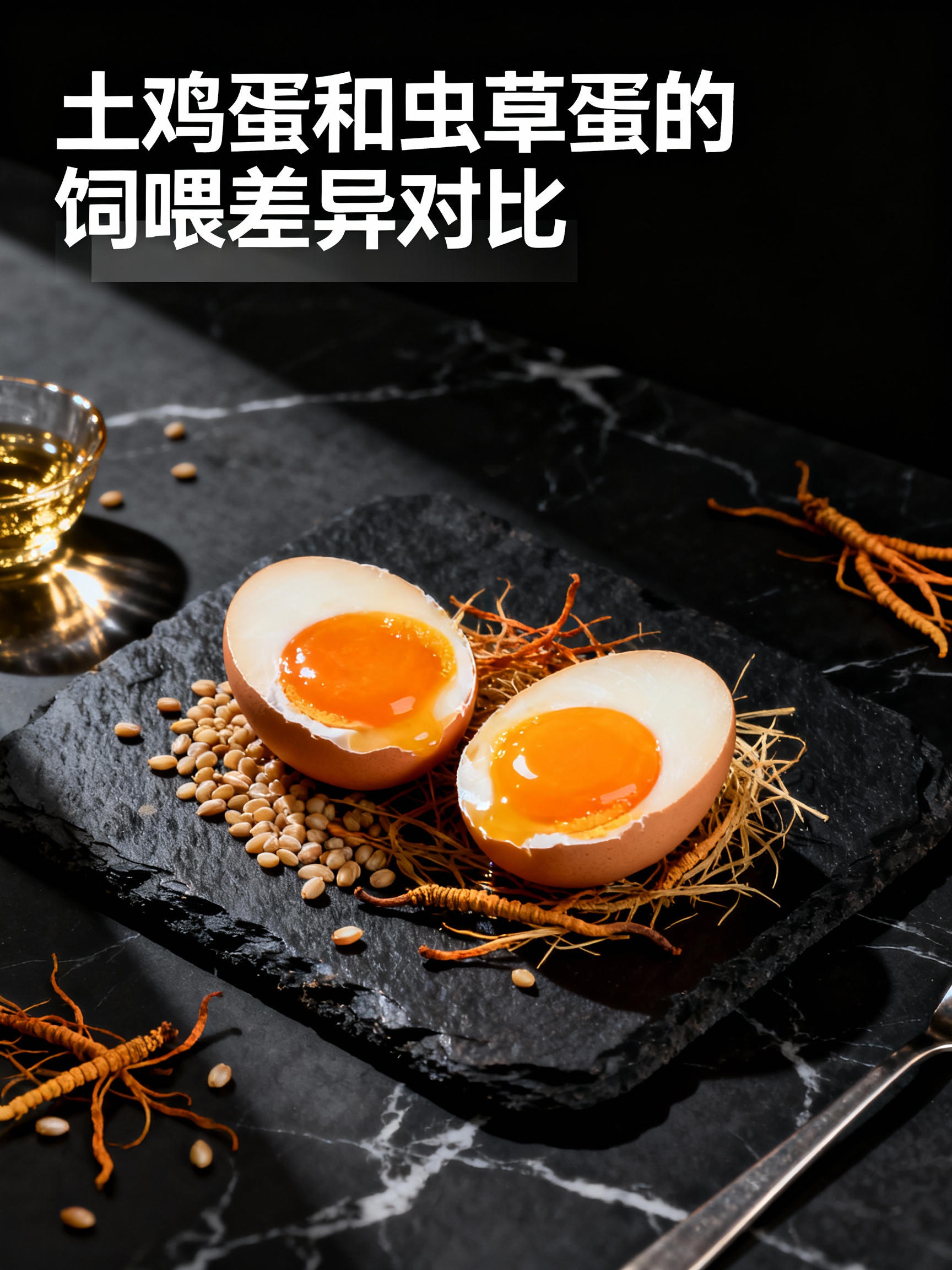 土鸡蛋和虫草蛋的饲喂差异对比