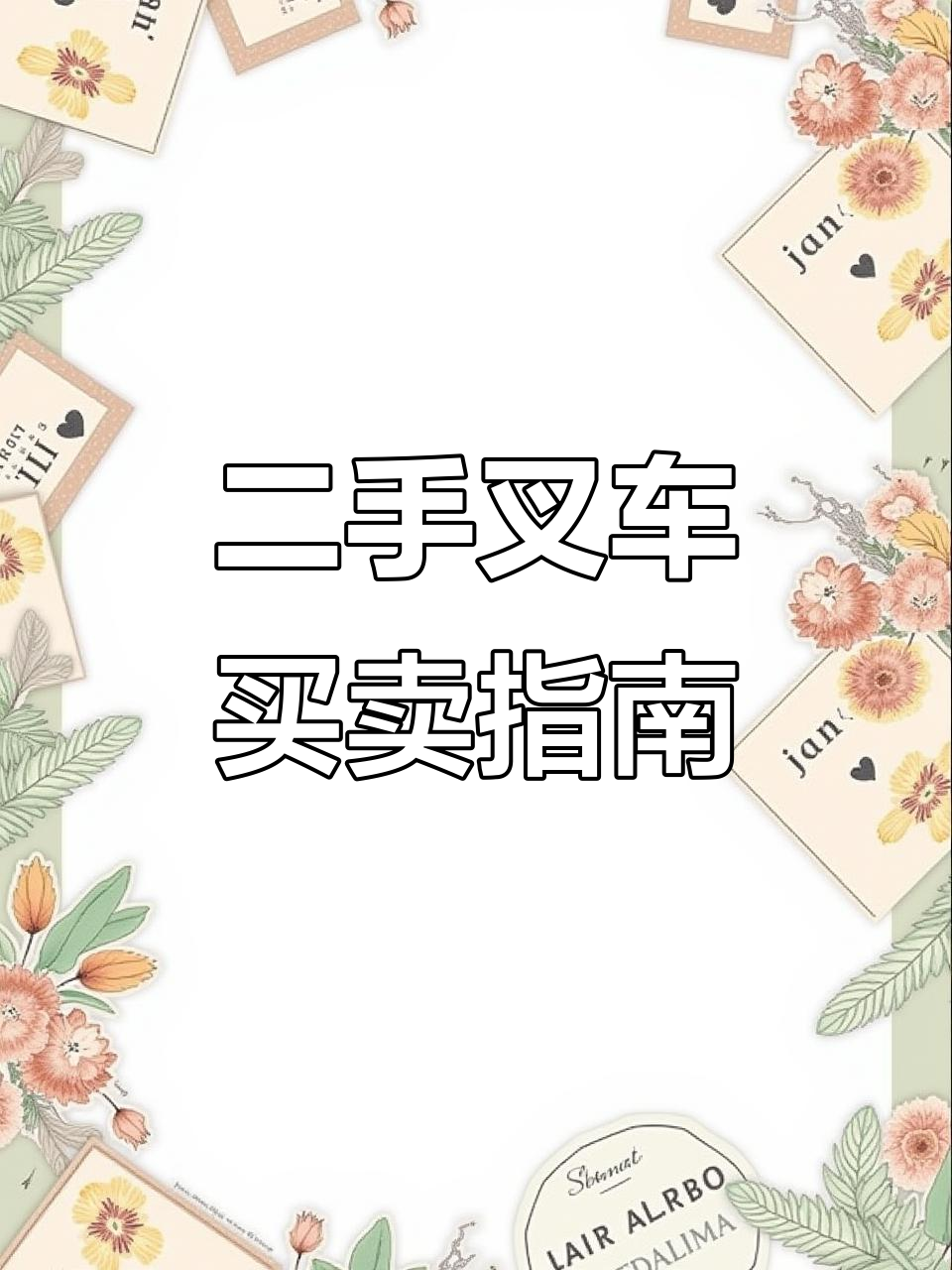 二手叉车交易市场,买卖双方必看!