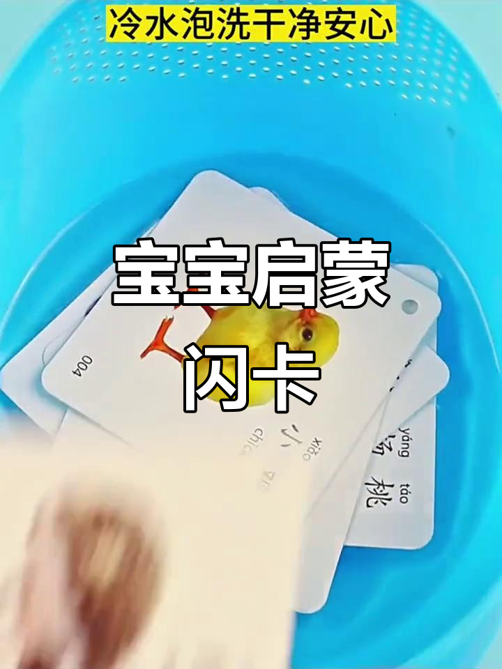 洗水型启蒙卡片,动物水果认知,宝宝早教必备