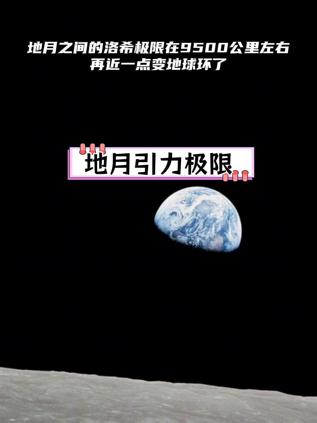 月球与地球的极限距离:洛希极限揭秘