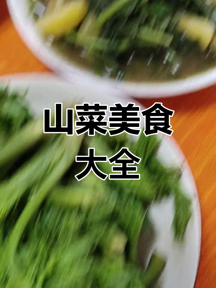 新鲜山菜大餐,尝鲜自然美味