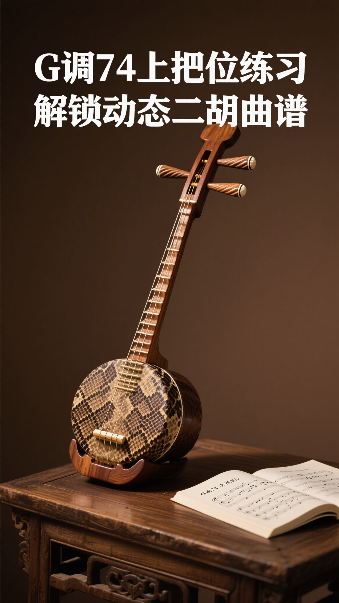 G调74上把位练习,解锁动态二胡曲谱