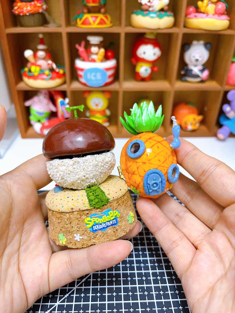 核桃小屋 超轻粘土派大星石头房子
