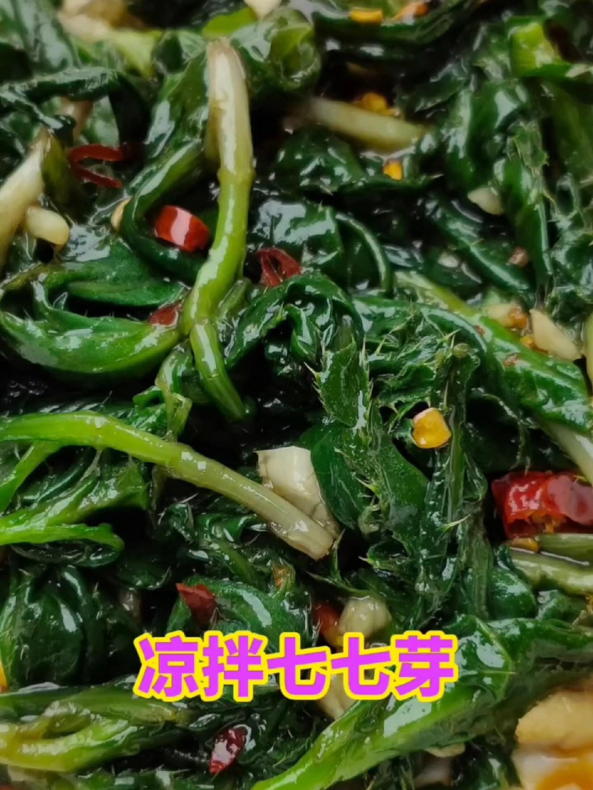 七七芽学名小蓟,可凉拌、泡水作用厉害