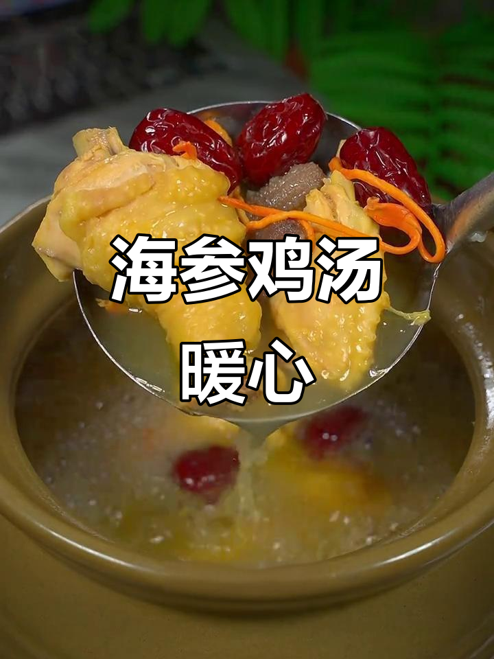 冬季必备，海参鸡汤温暖又滋补，老少皆宜