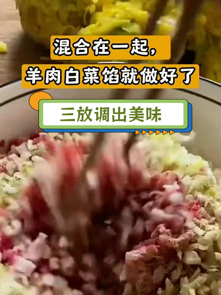 羊肉白菜馅饺子,三不放秘诀