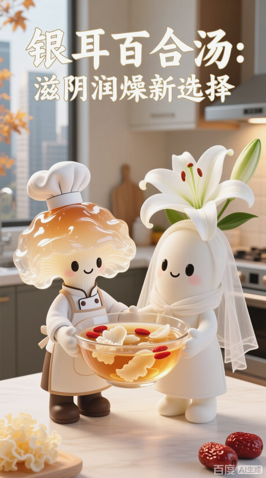 银耳百合汤,滋阴润燥新选择