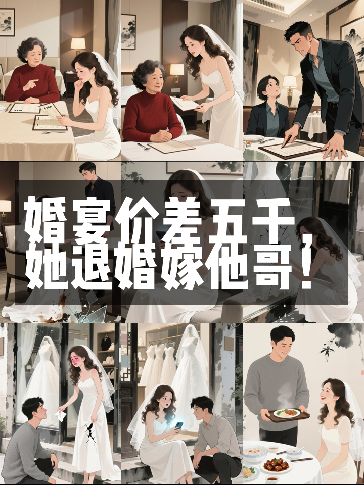 为五千婚宴差价退婚,她转身嫁给男友哥哥:我只在意真心