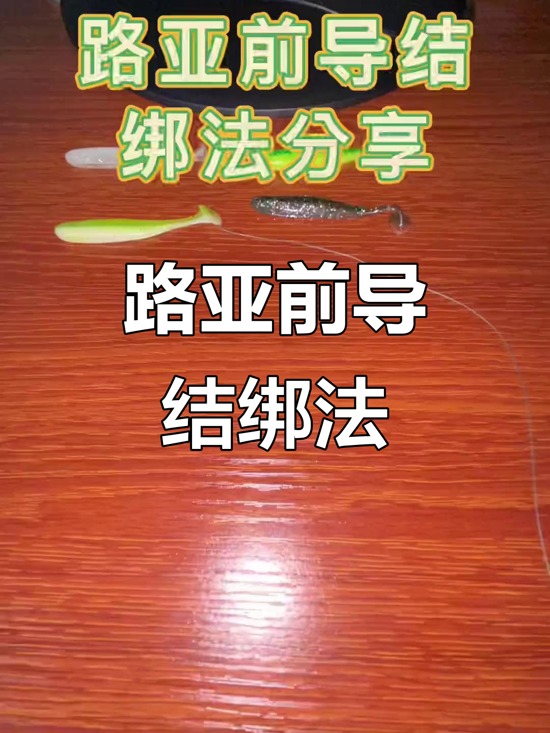 快速前导结与牵头钩绑法,路亚新手必学技巧