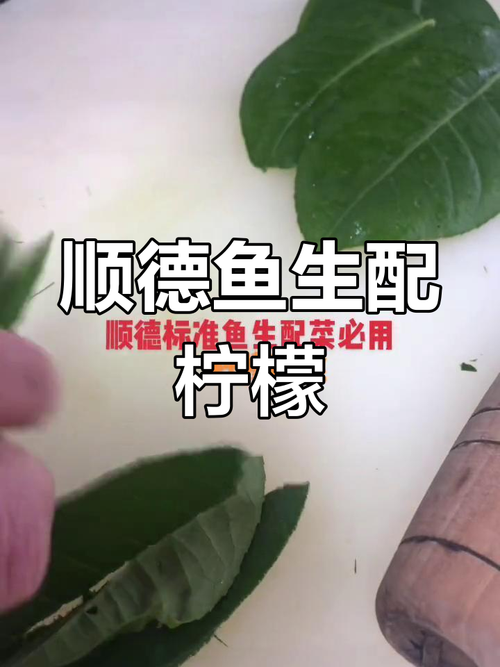 顺德鱼生配柠檬叶丝,清新口感让人惊艳