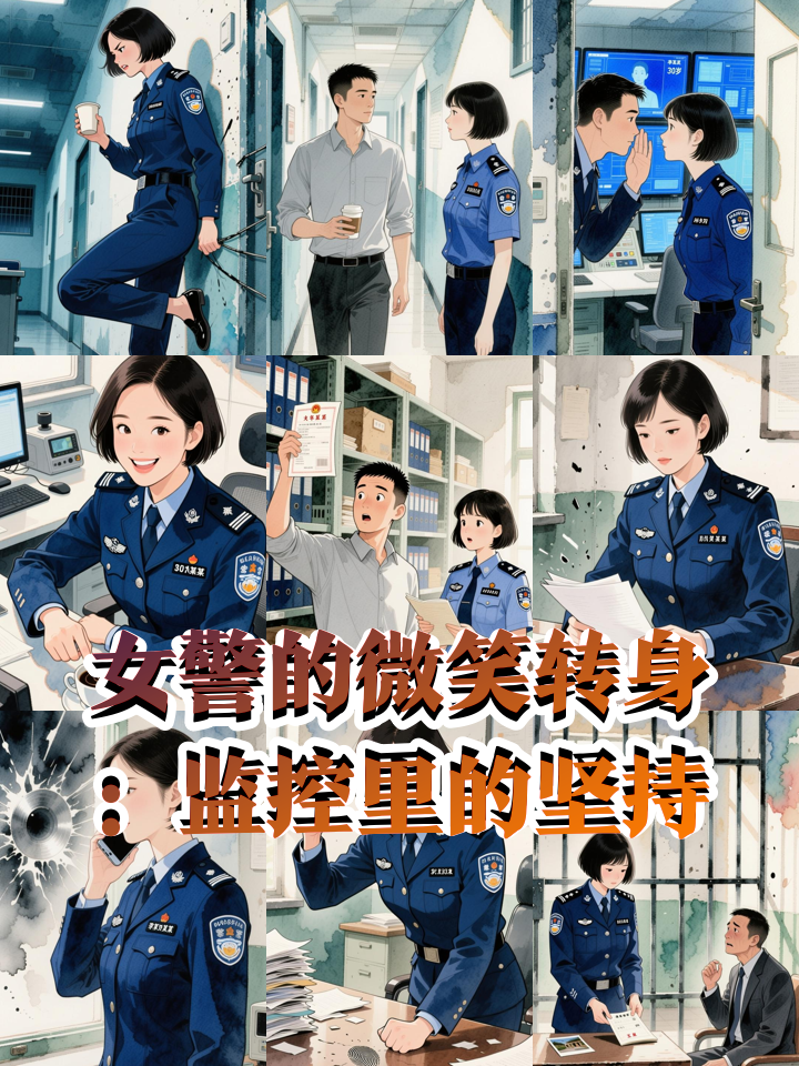 监控下的一幕:女警从审讯室里出来气得直跺脚,深呼吸后重新微笑面对
