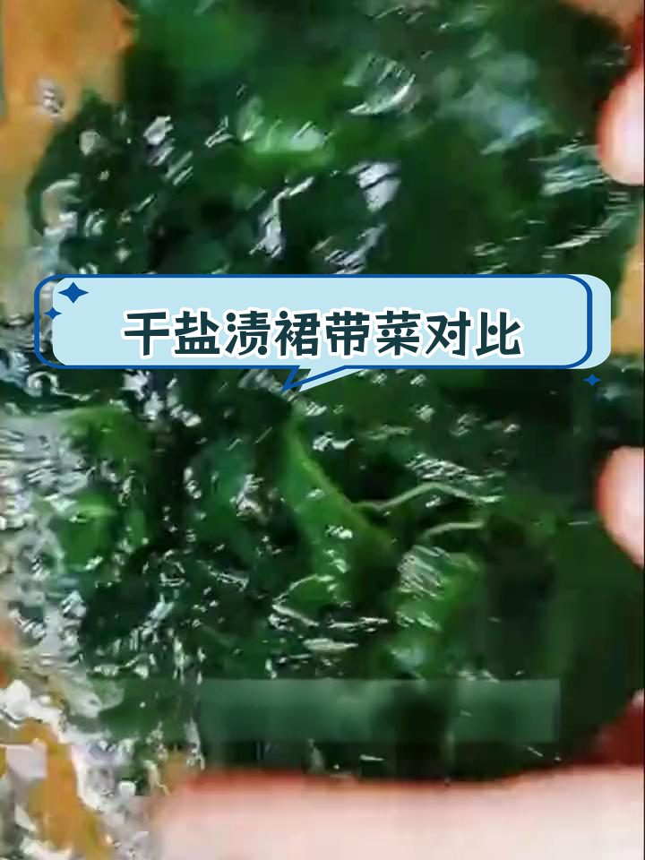 干裙带菜与盐渍裙带菜的差异解析