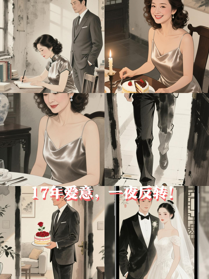 相伴17年的玫瑰婚纪念日，她竟在蛋糕里藏了离婚协议