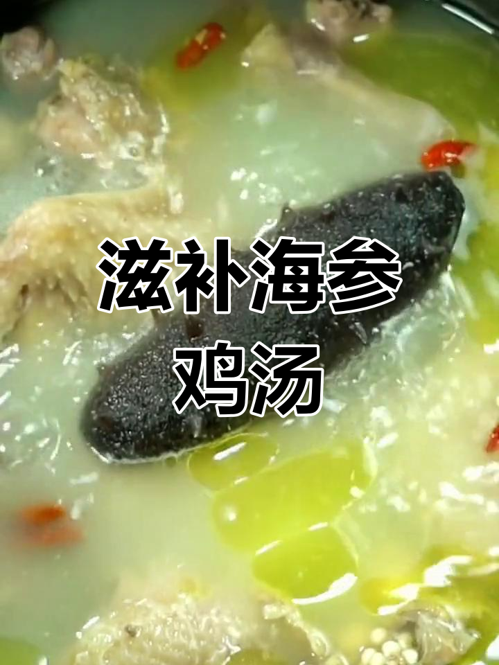 海参鸡汤,营养满满,老母鸡炖出原汁美味