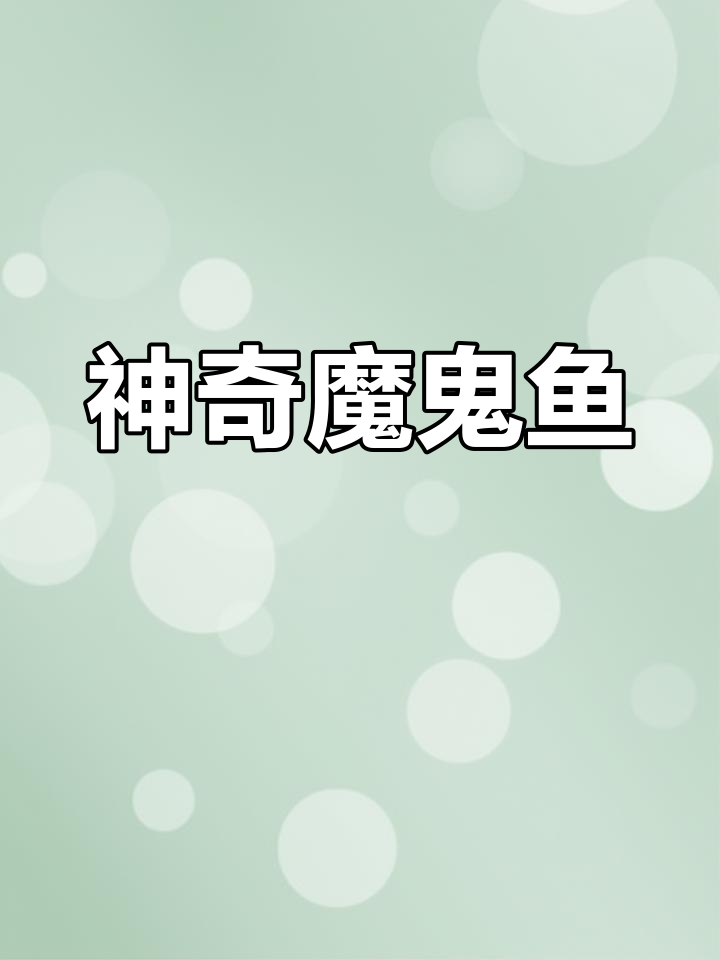魔鬼鱼科普大揭秘