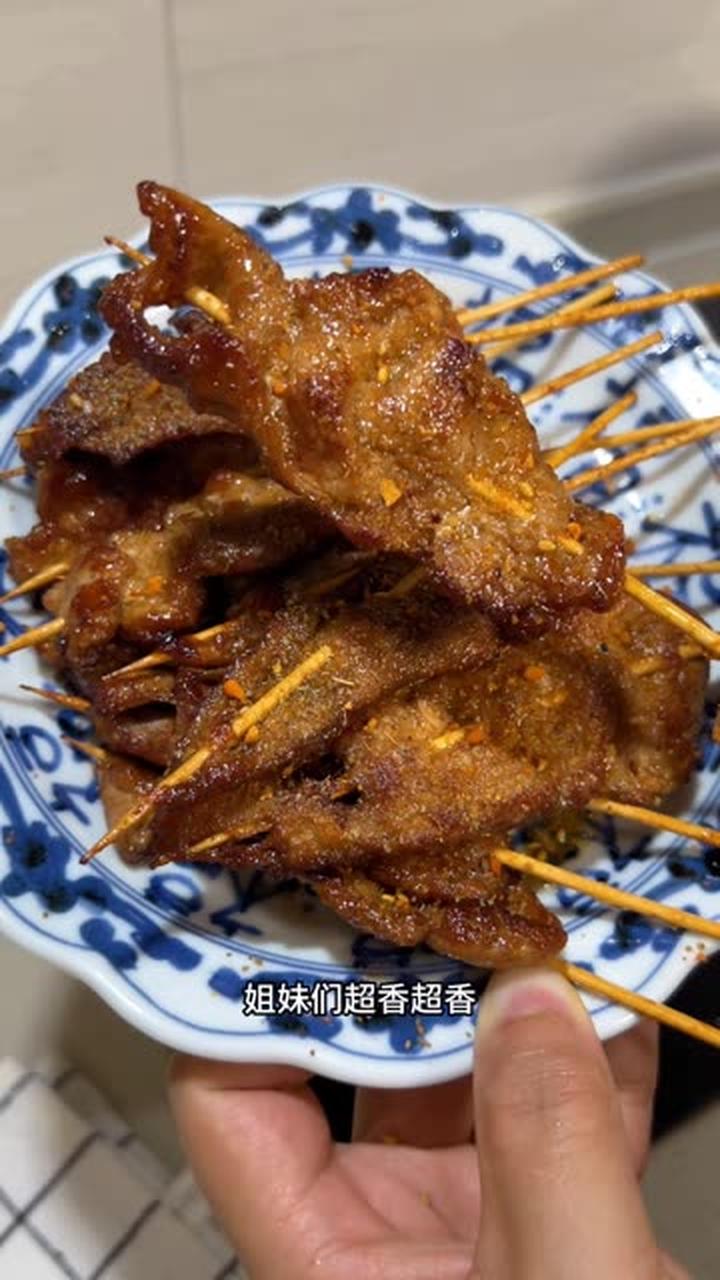 里脊肉串，大朋友和小朋友都爱吃