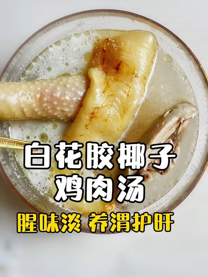 白花胶椰子鸡汤:冬季滋补汤水,暖心又暖胃